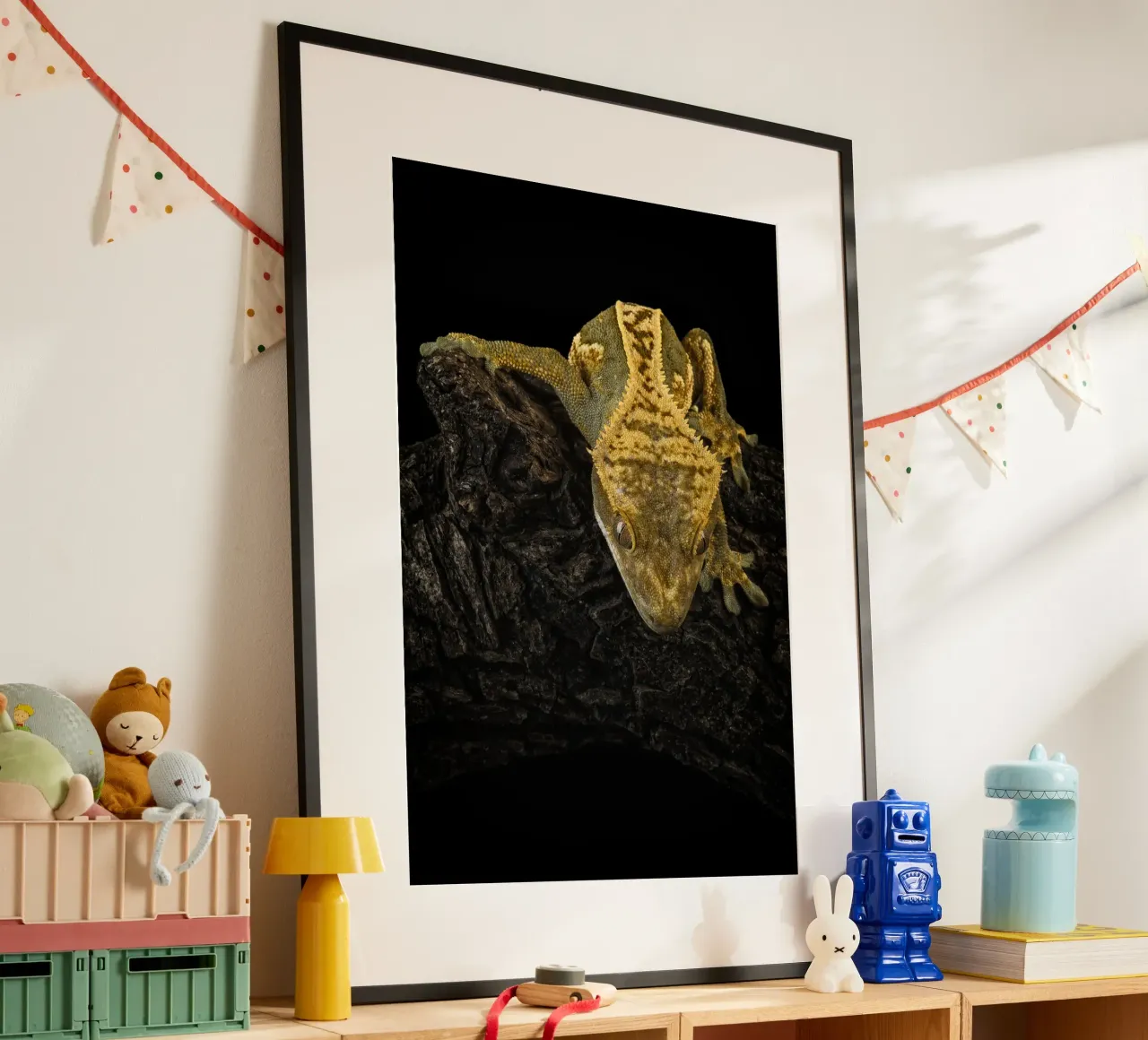 Geco crestato poster da Curious Collections by Marielle Leenders