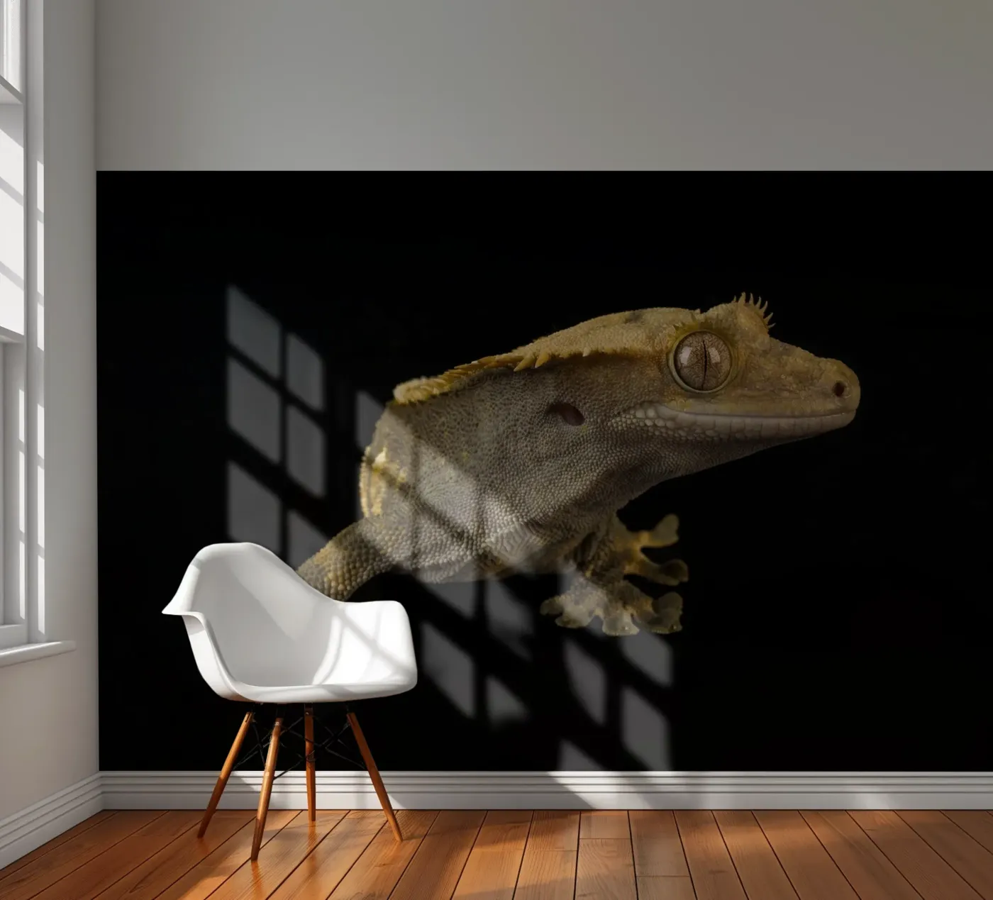 Gekko fotobehang van Curious Collections by Marielle Leenders
