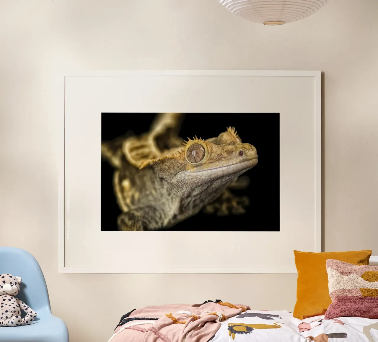 Gekko poster van Curious Collections by Marielle Leenders