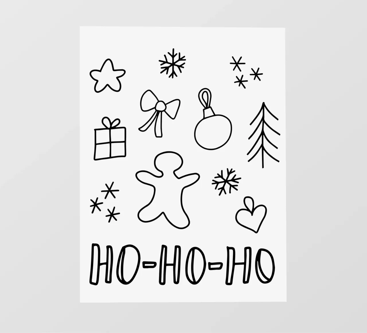 Ho Ho Ho backlit film by LOVS DESIGN