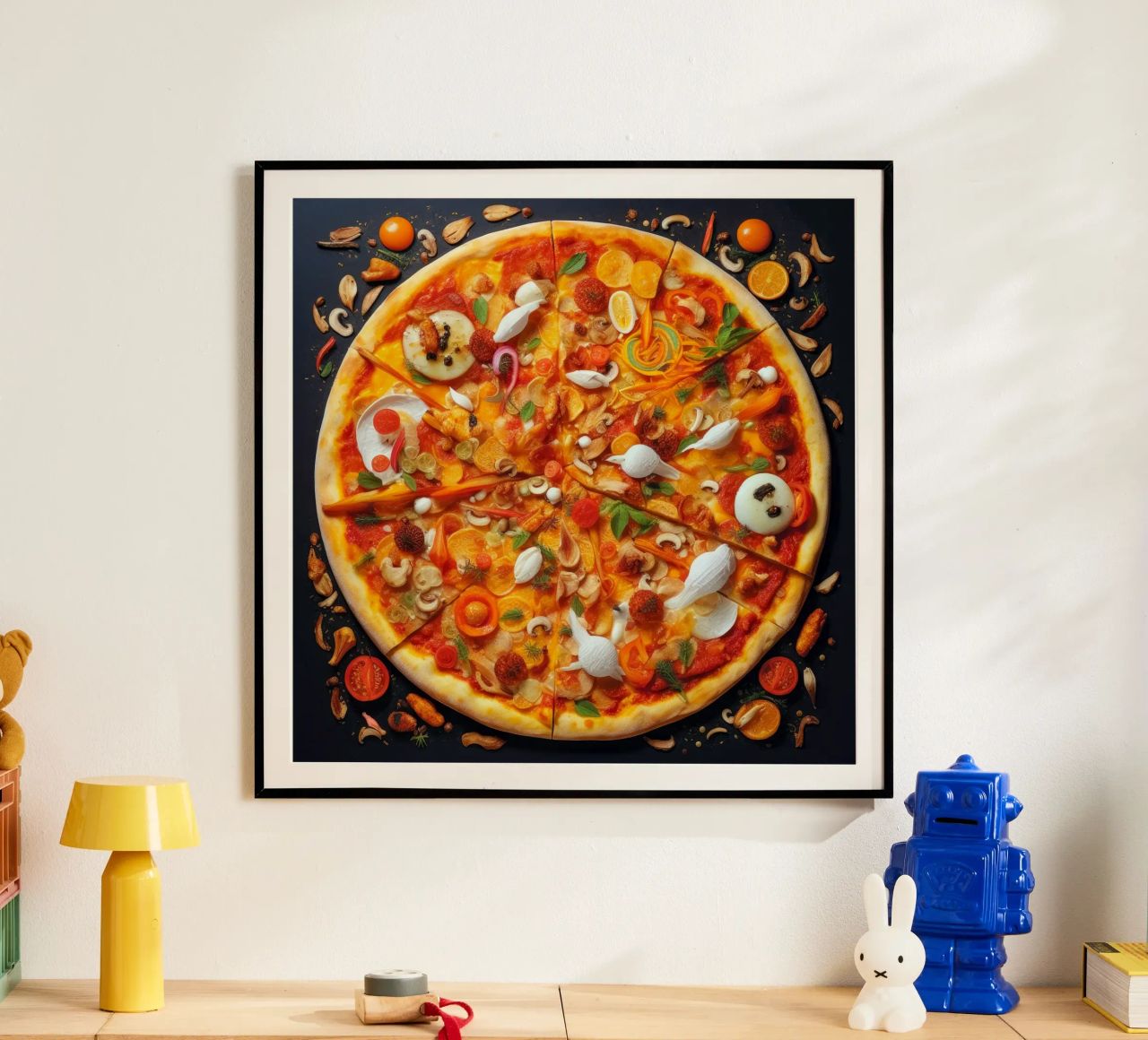 capricciosa pizza time poster de Justyna Jaszke JBJart