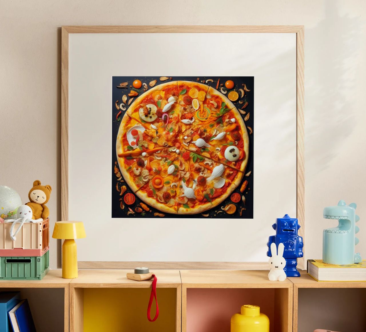 capricciosa pizza time poster de Justyna Jaszke JBJart