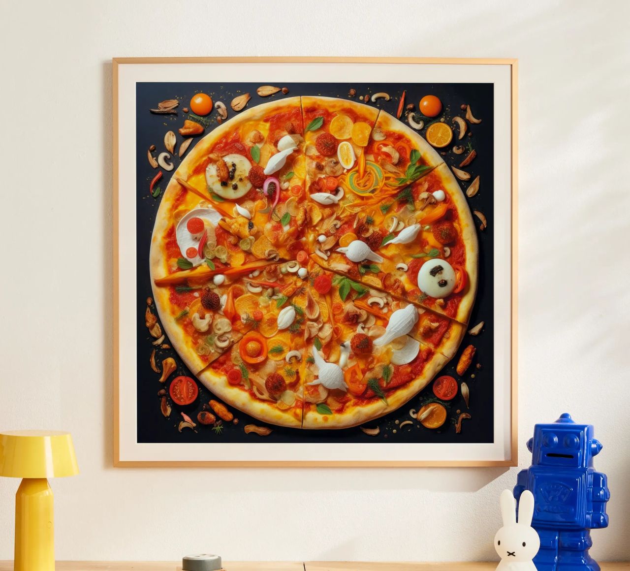 capricciosa pizza time poster de Justyna Jaszke JBJart