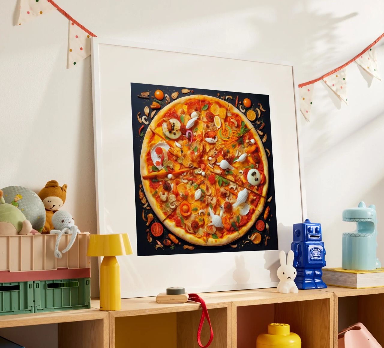 capricciosa pizza time poster de Justyna Jaszke JBJart