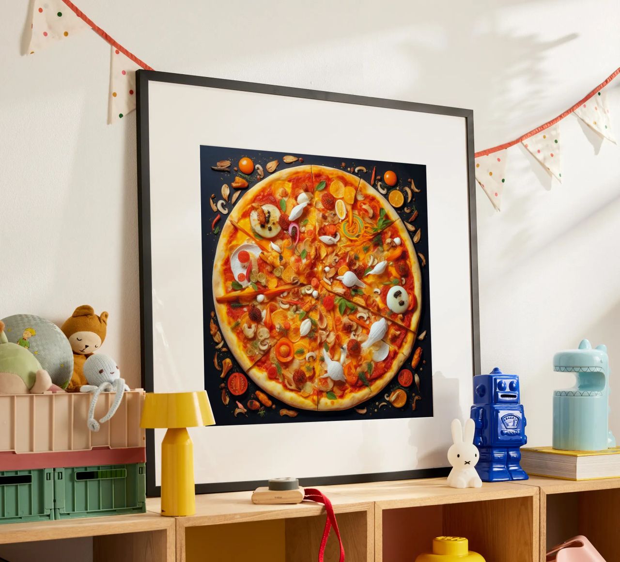 capricciosa pizza time poster de Justyna Jaszke JBJart