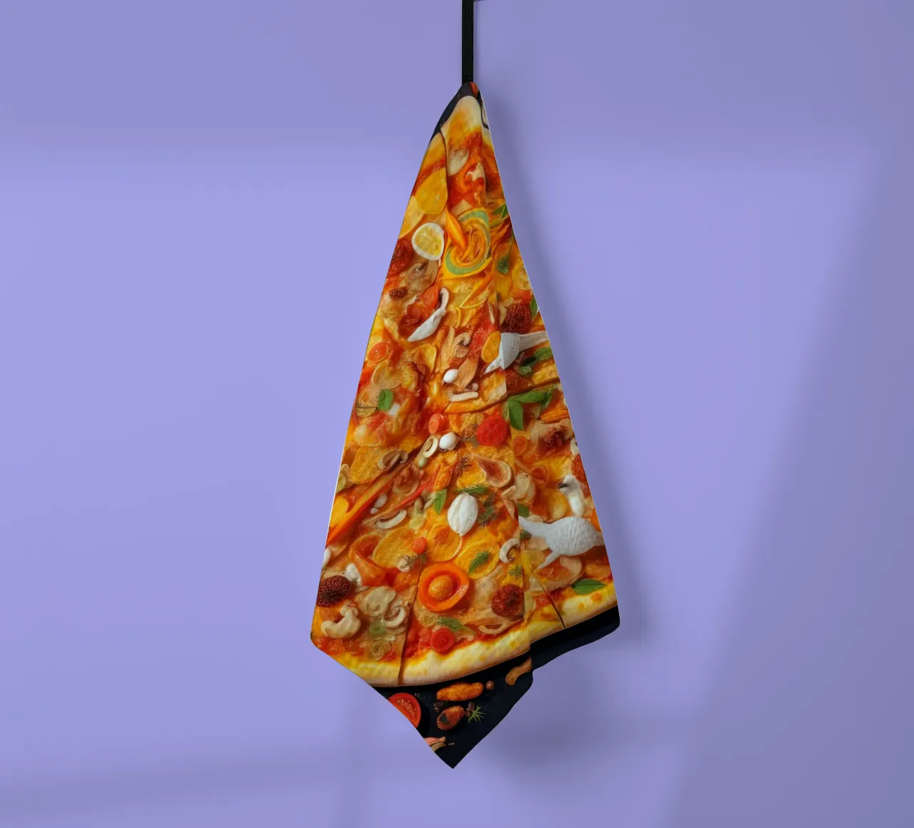 capricciosa pizza time canovaccio da cucina da Justyna Jaszke JBJart