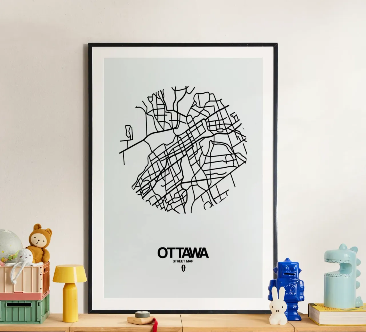 Ottawa poster con telaio in plastica da Naxart