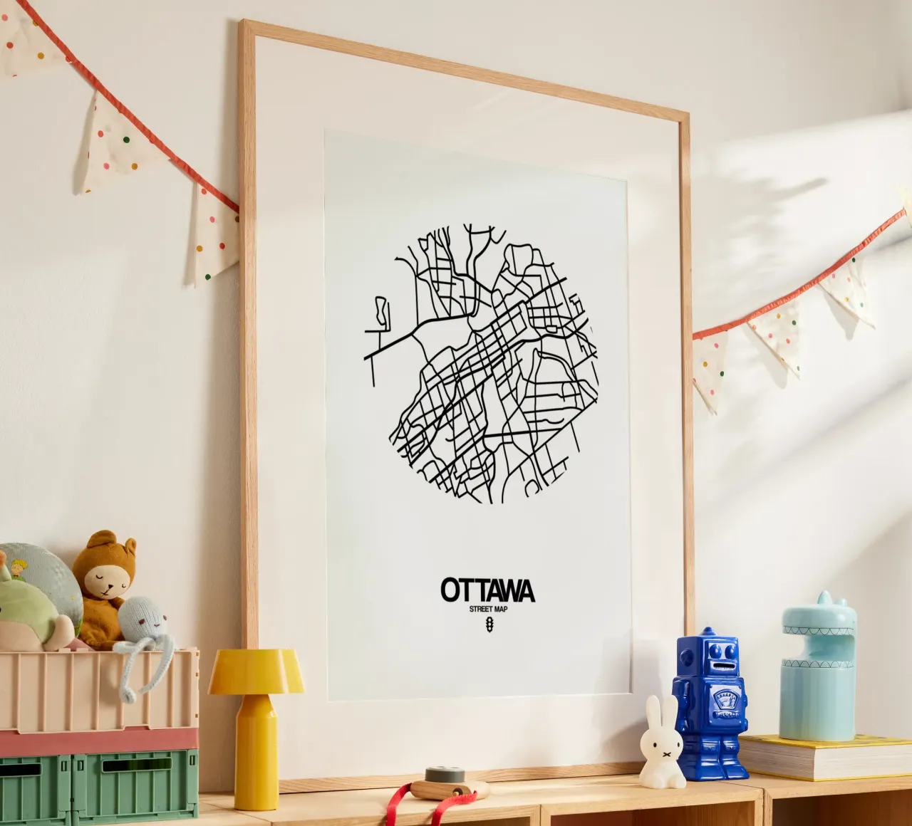 Ottawa poster con telaio in plastica da Naxart
