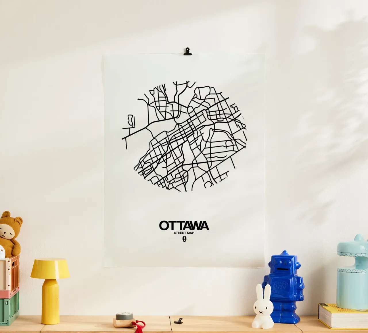 Ottawa poster con telaio in plastica da Naxart