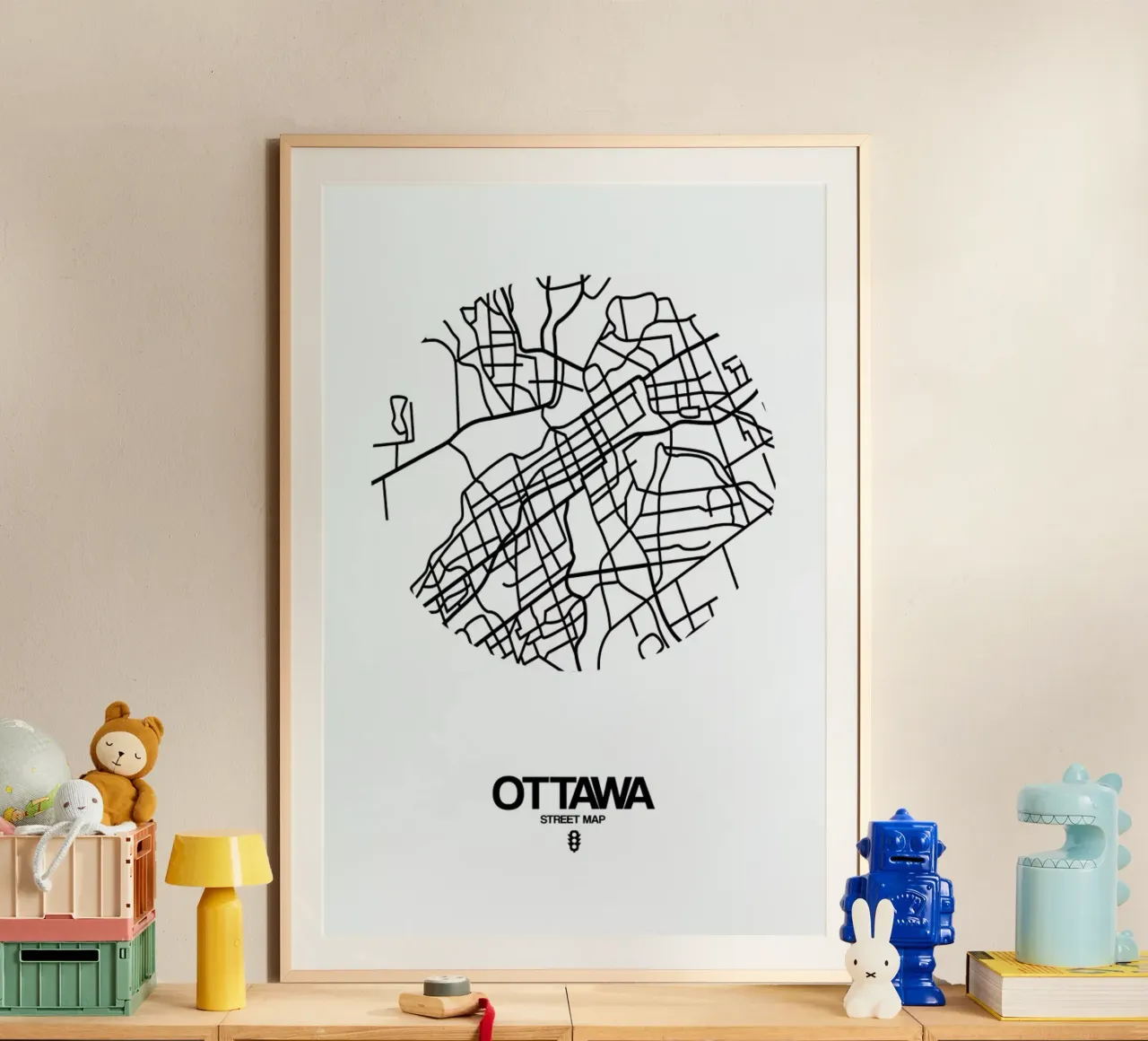 Ottawa poster con telaio in plastica da Naxart