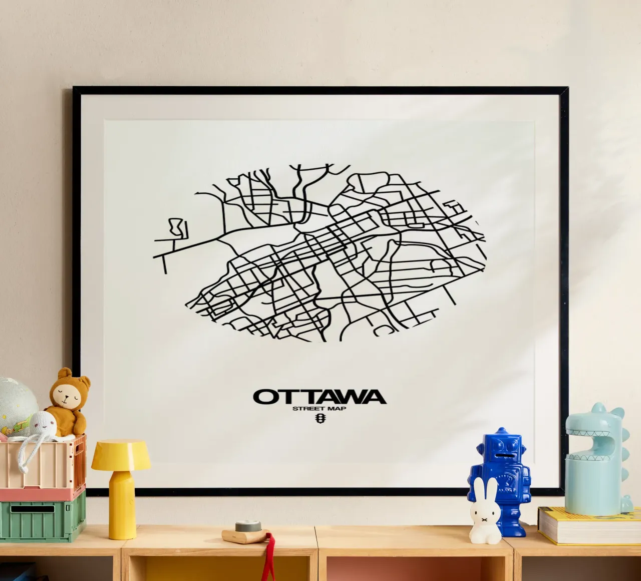 Ottawa poster con telaio in plastica da Naxart
