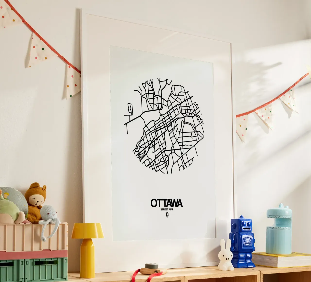 Ottawa poster con telaio in plastica da Naxart