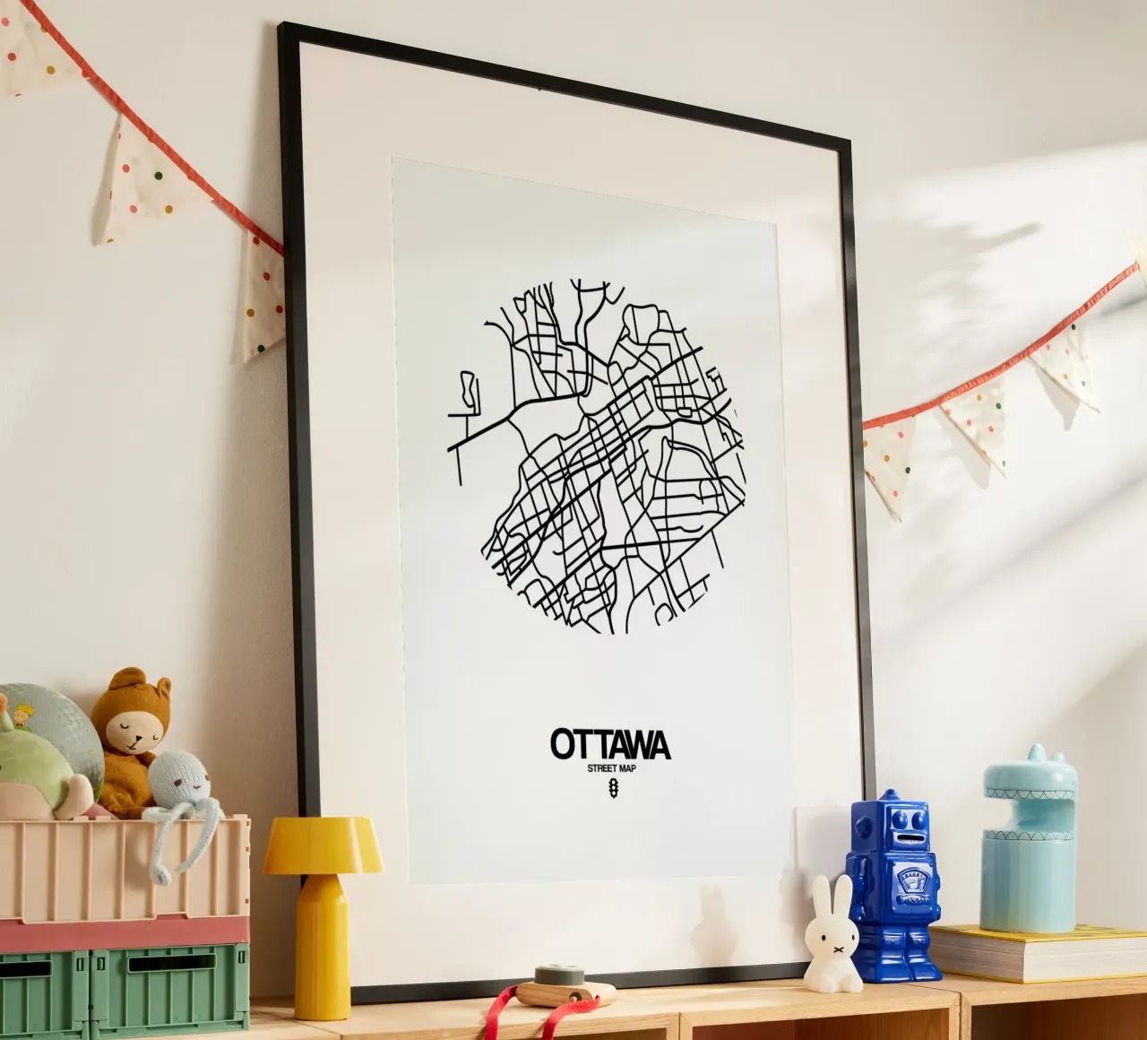 Ottawa poster con telaio in plastica da Naxart