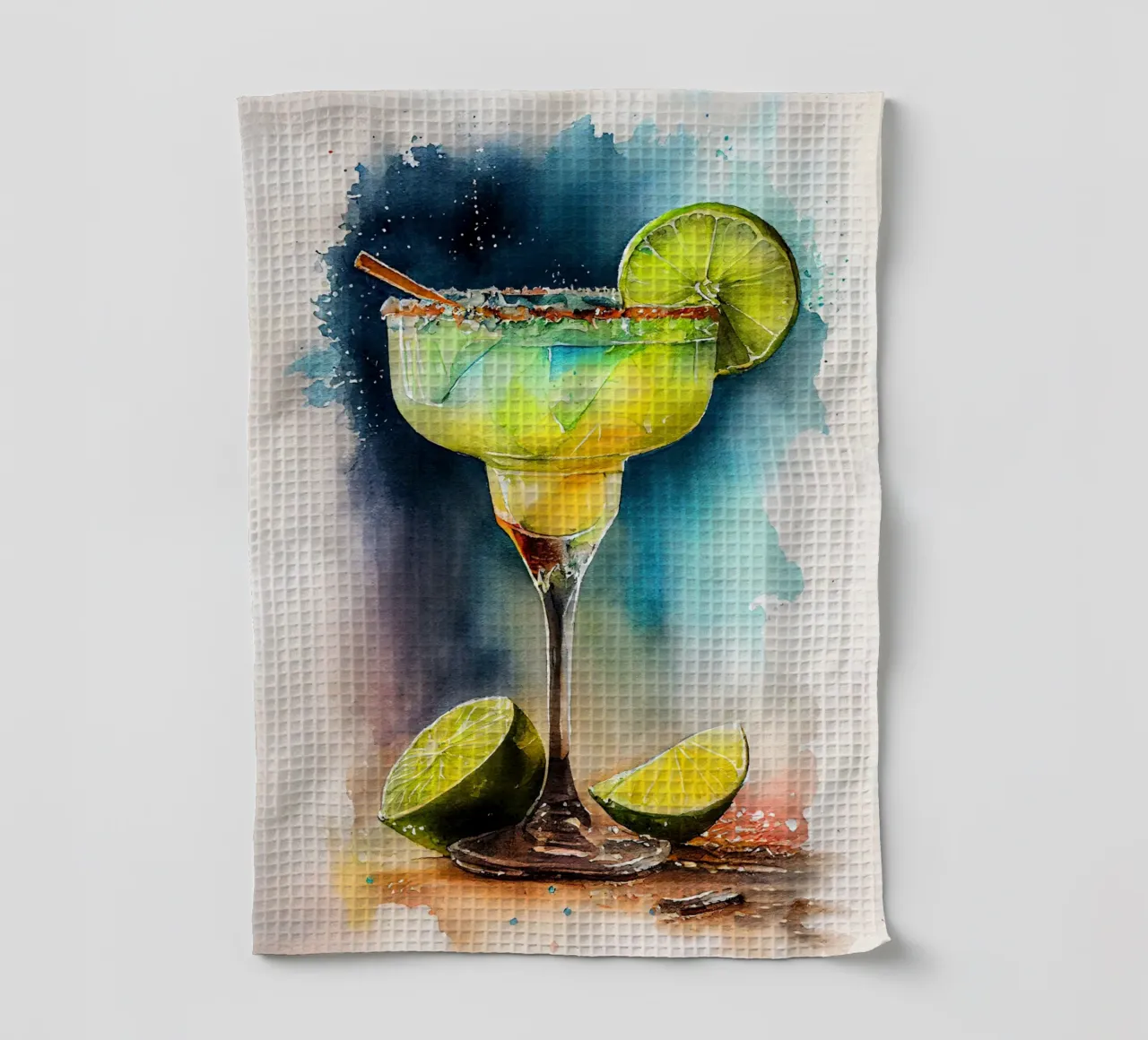 Sweet cocktail food art tea towel by Justyna Jaszke JBJart