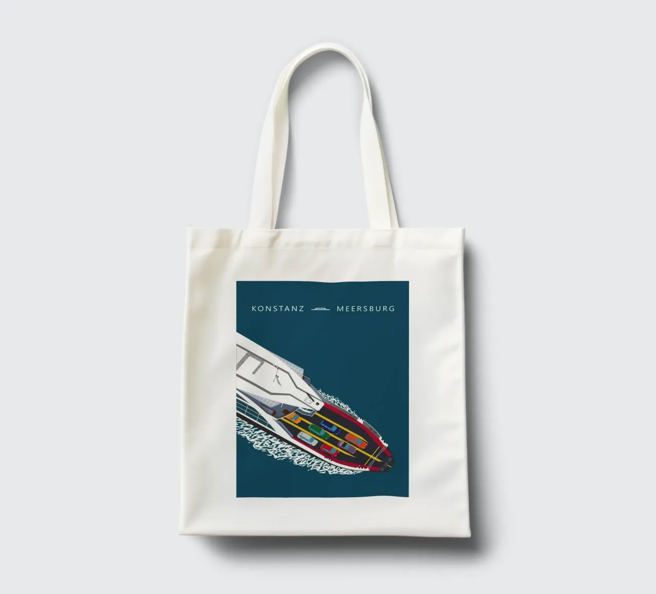 Bodensee, Fähre Konstanz - Meersburg borsa in juta da Taimanta