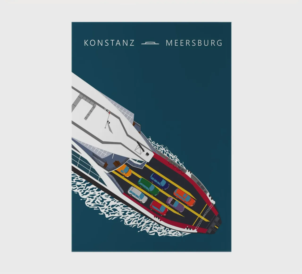 Bodensee, Fähre Konstanz - Meersburg diario da Taimanta