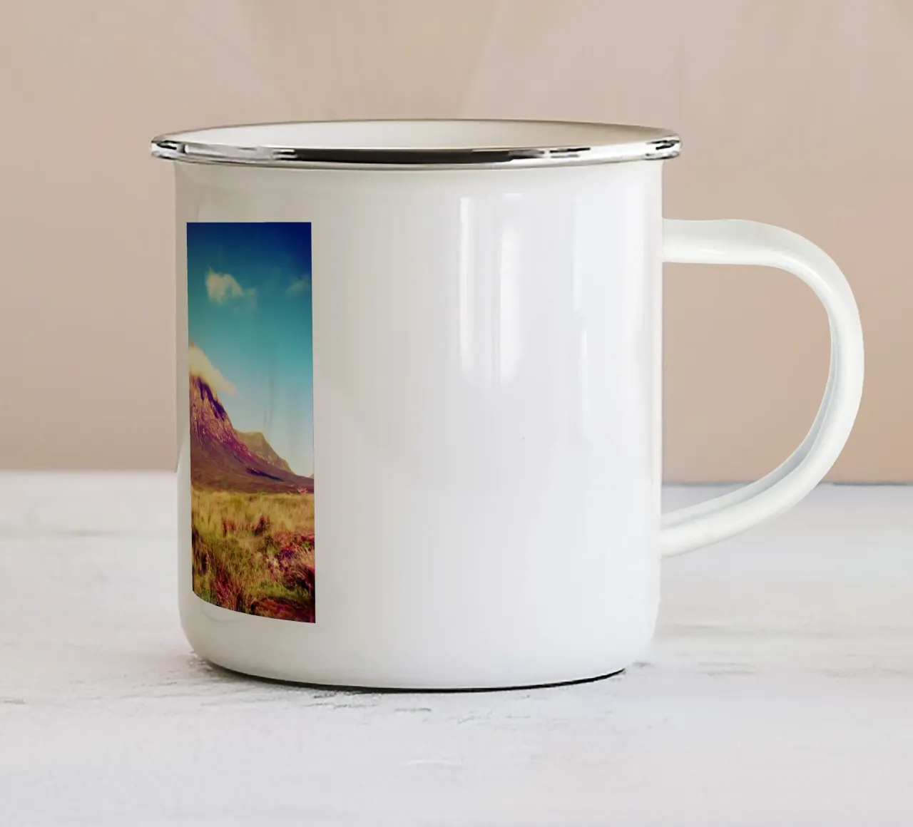Scotland #01: Buchaille Etive Mor tazza in smalto da zenitt