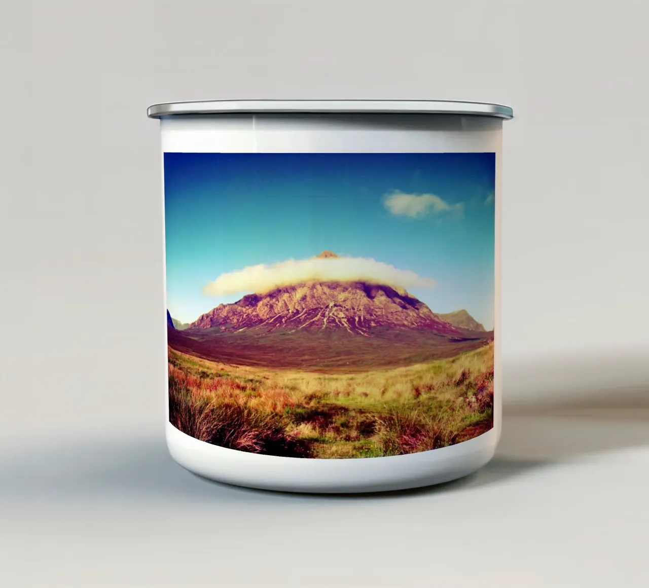 Scotland #01: Buchaille Etive Mor tazza in smalto da zenitt
