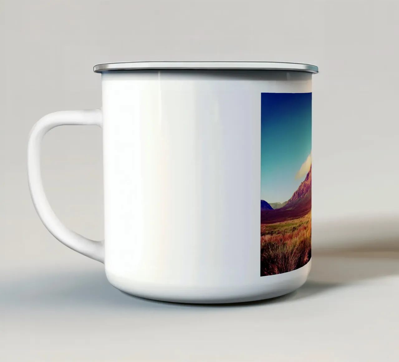 Scotland #01: Buchaille Etive Mor tazza in smalto da zenitt
