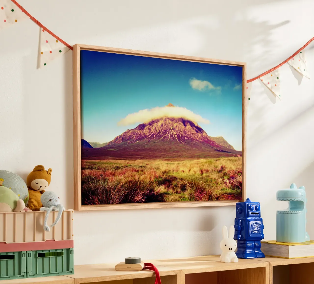 Scotland #01: Buchaille Etive Mor canvas met Baklijst van zenitt