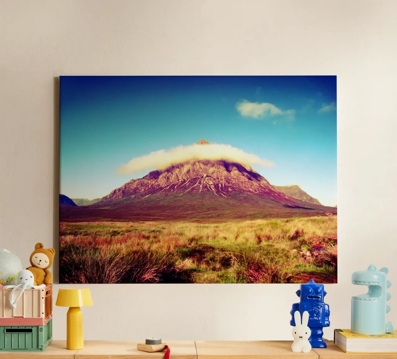 Scotland #01: Buchaille Etive Mor canvas met Baklijst van zenitt