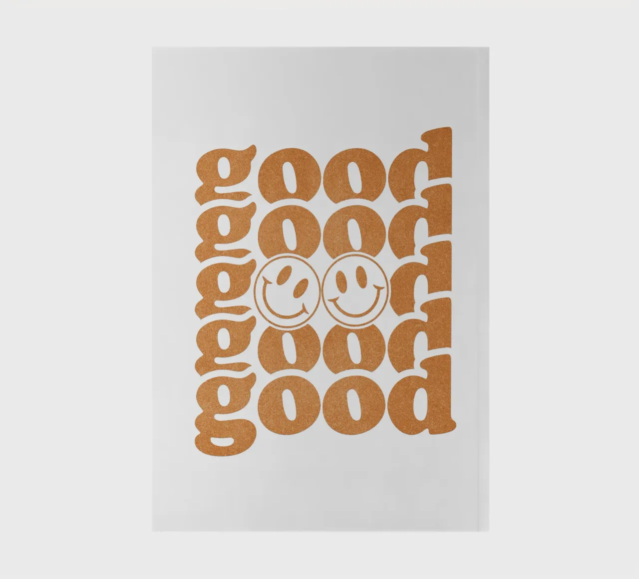 Nur gute Vibes - Retro inspiriert Notizbuch von QuooodZ by MooodzArt