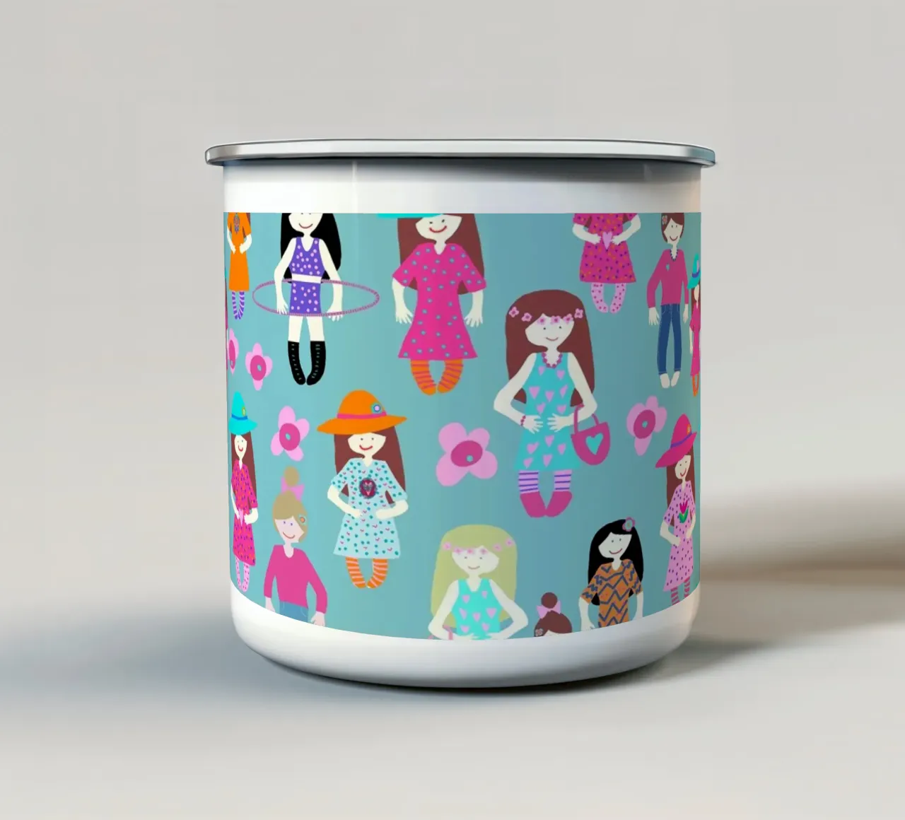 Girlparty tazza in smalto da Miris bunte Modewelt