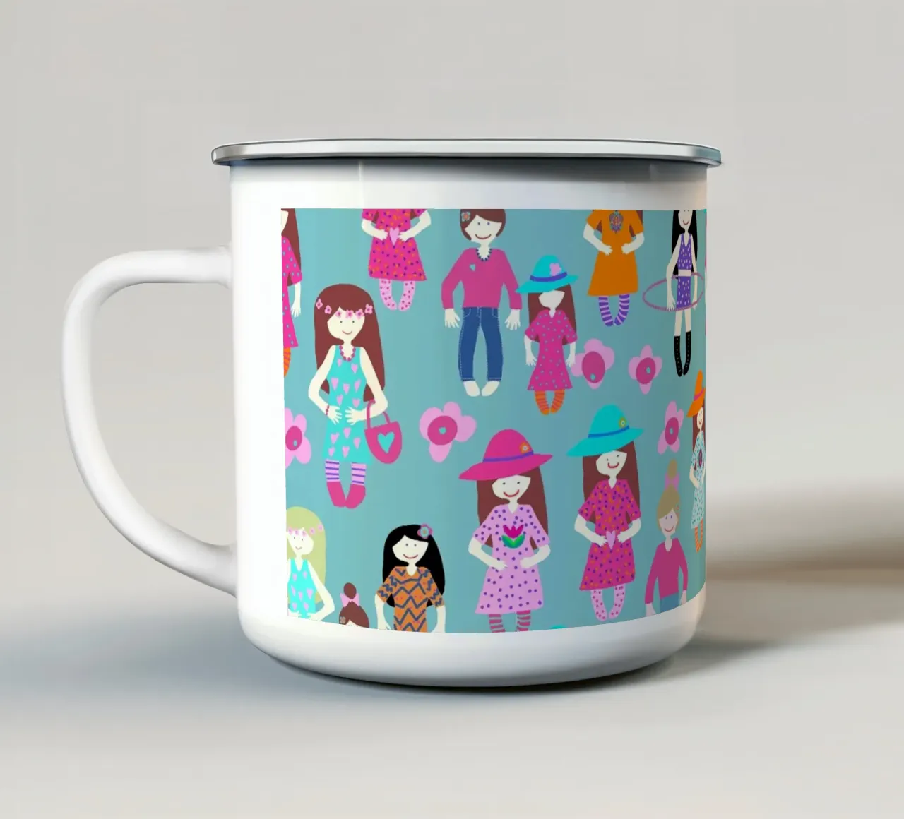 Girlparty tazza in smalto da Miris bunte Modewelt