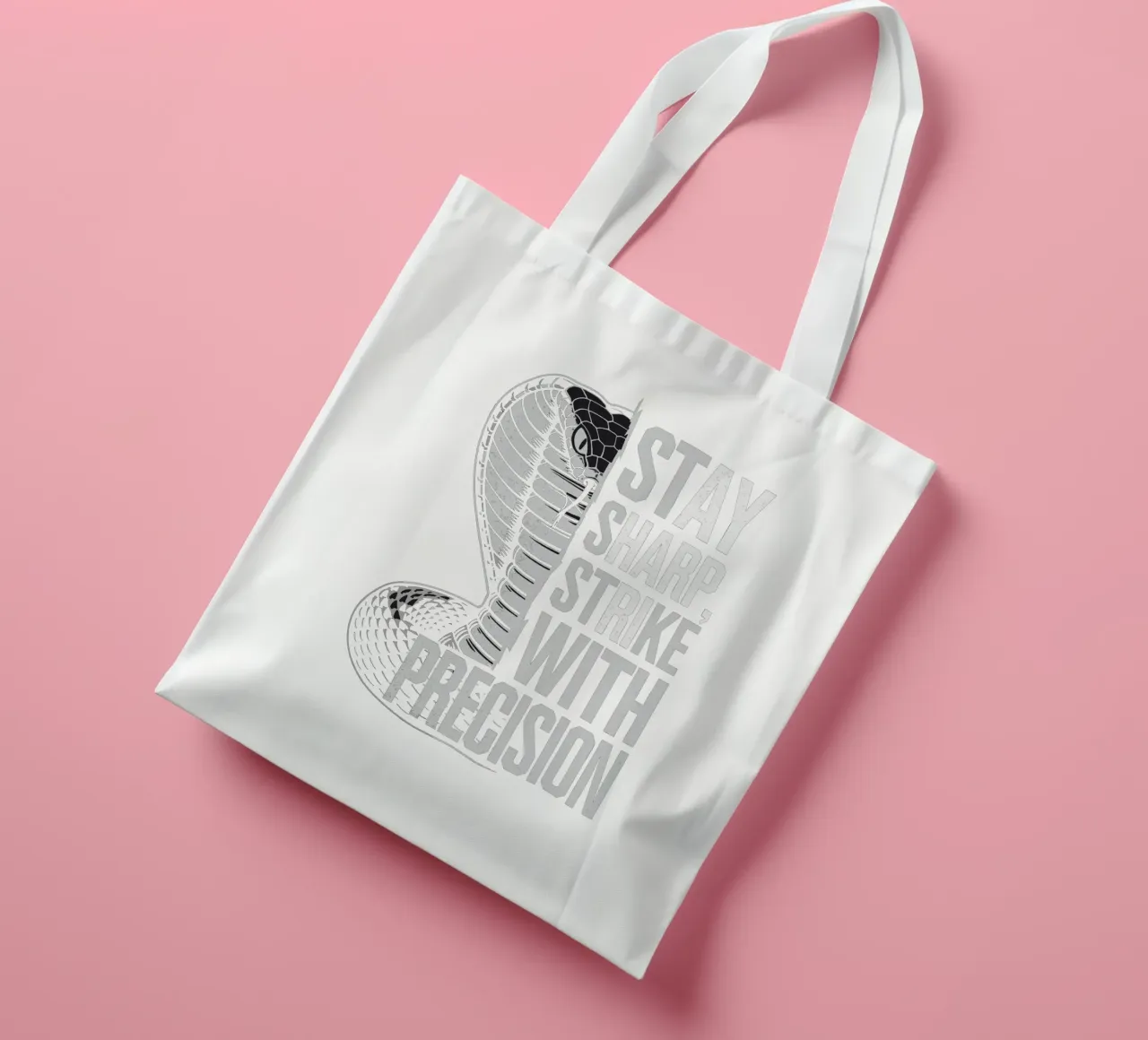 Rimanere affilati, colpire con precisione - Cobra Design borsa in juta da artdesign1985
