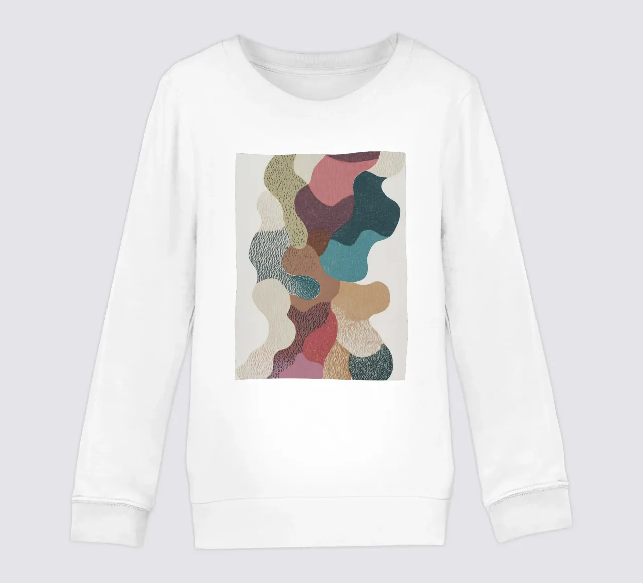Retro Textil Collage Lule felpa bambino da Carinaprint