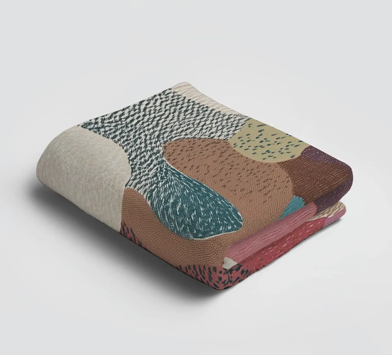 Retro Textil Collage Lule asciugamano da bagno da Carinaprint