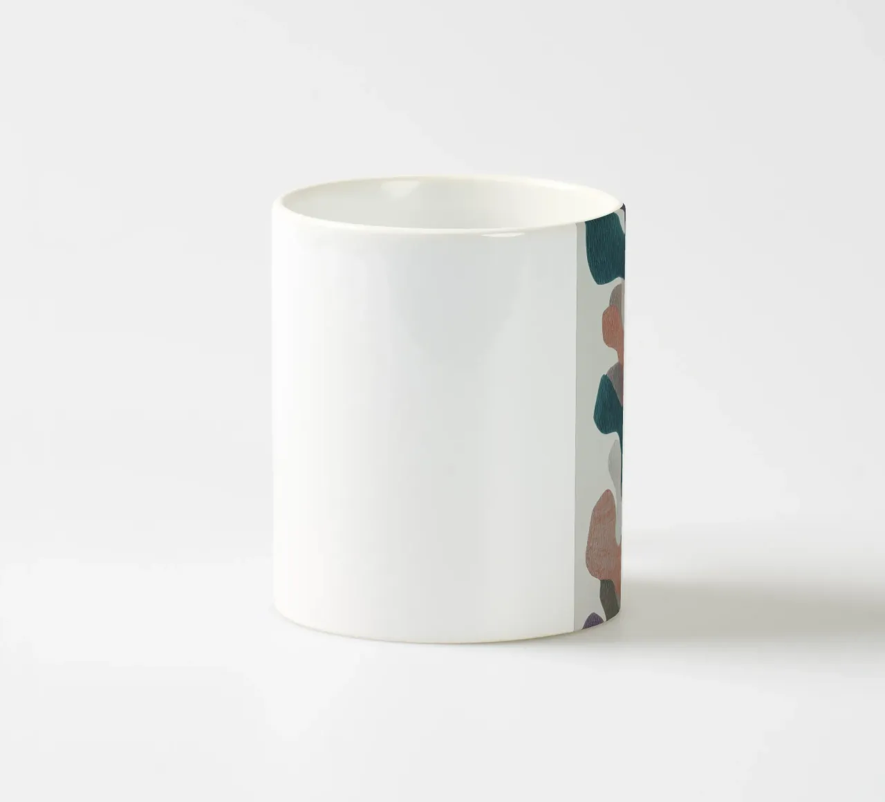 Collage basco tessile retrò tazza in ceramica da Carinaprint