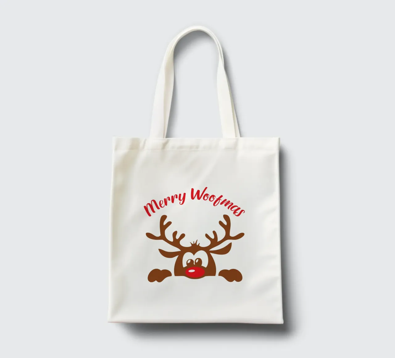 Merry Woofmas Jutebeutel von vickeyroads