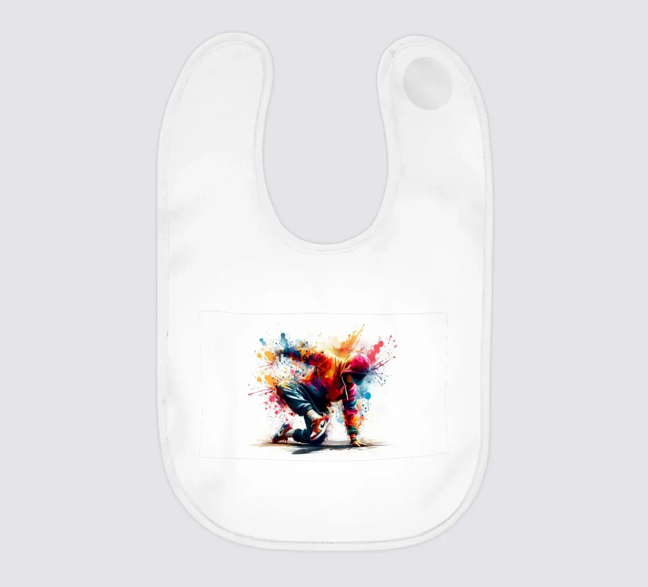 break dance hip hop danza in acquerello bavaglino da 🎁 ARTVI-SHOP