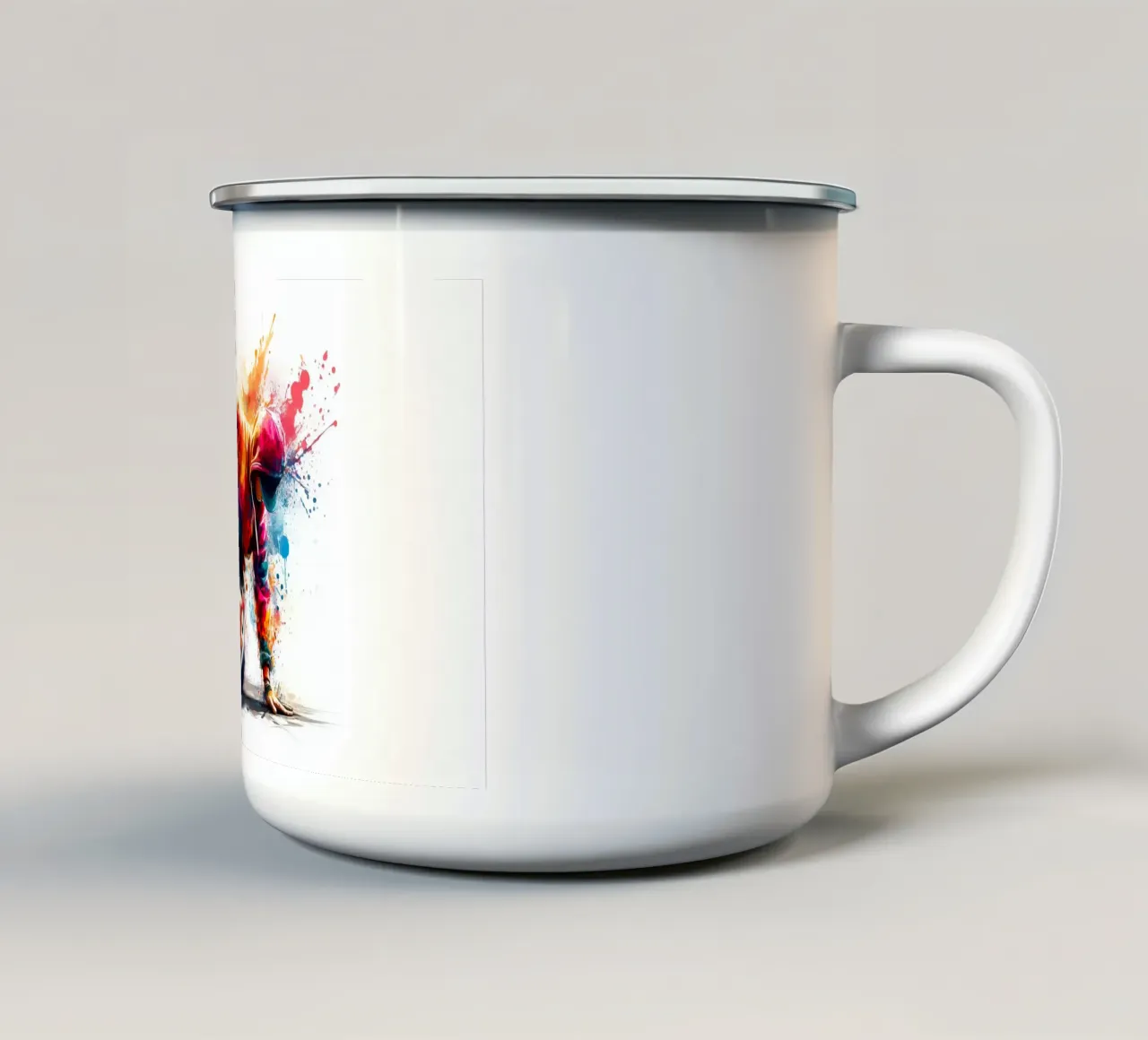 break dance hip hop danza in acquerello tazza in smalto da ARTVI-SHOP