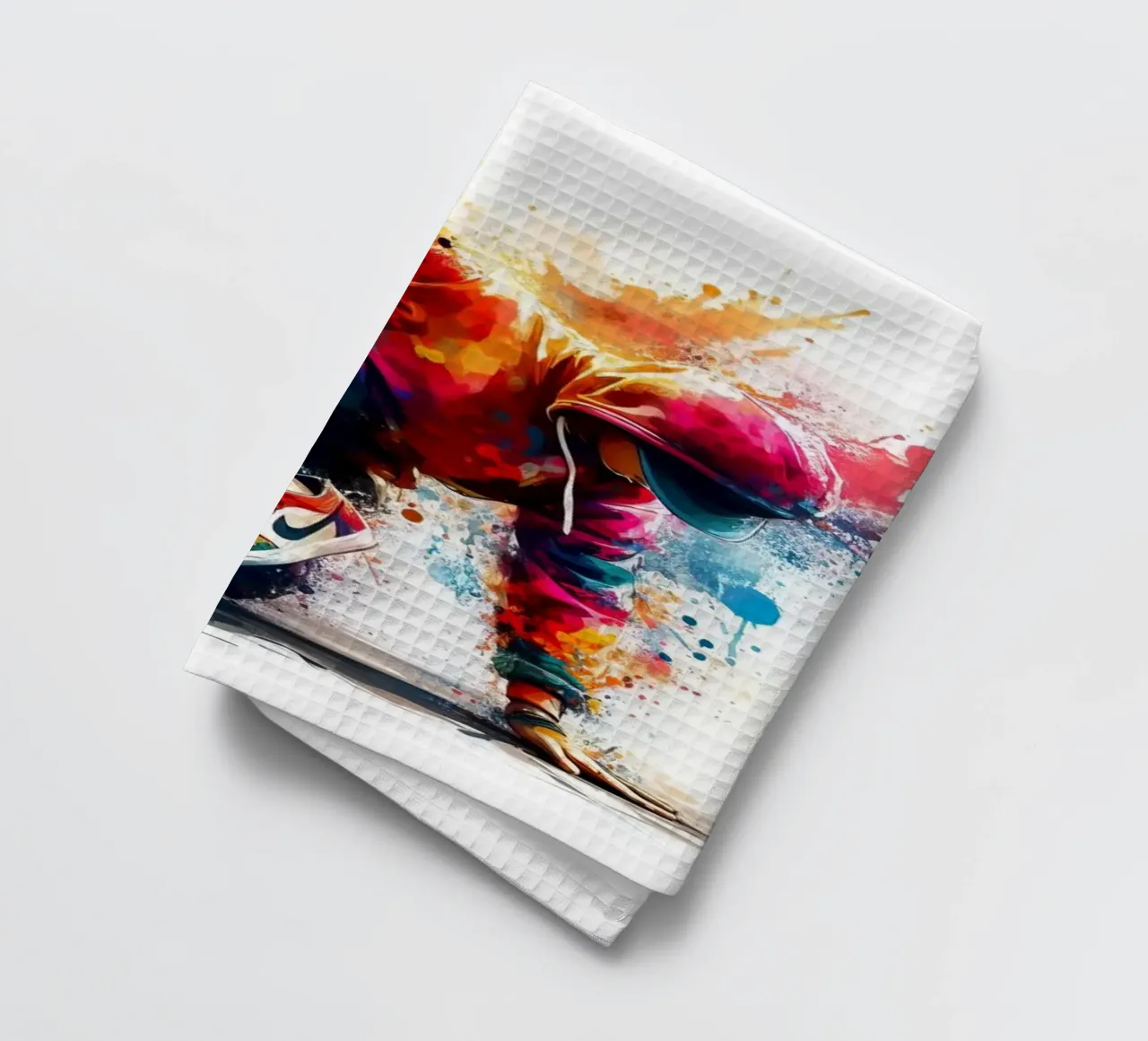 break dance hip hop danza in acquerello canovaccio da cucina da 🎁 ARTVI-SHOP