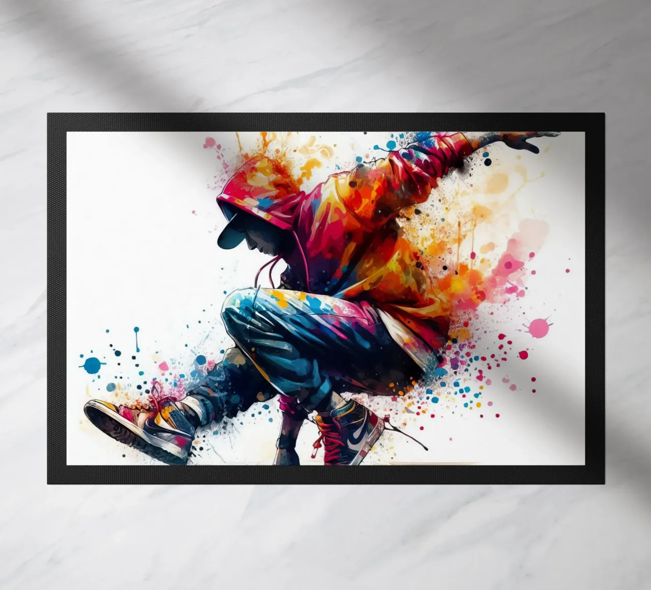 break dance hip hop danza in acquerello zerbino da 🎁 ARTVI-SHOP