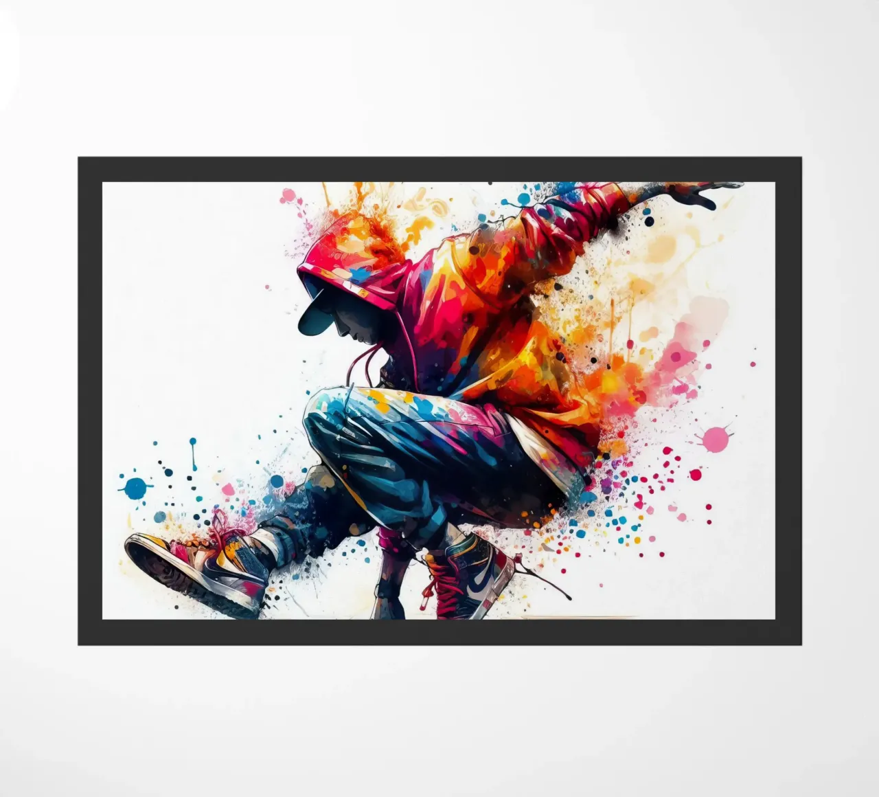 break dance hip hop danza in acquerello zerbino da 🎁 ARTVI-SHOP