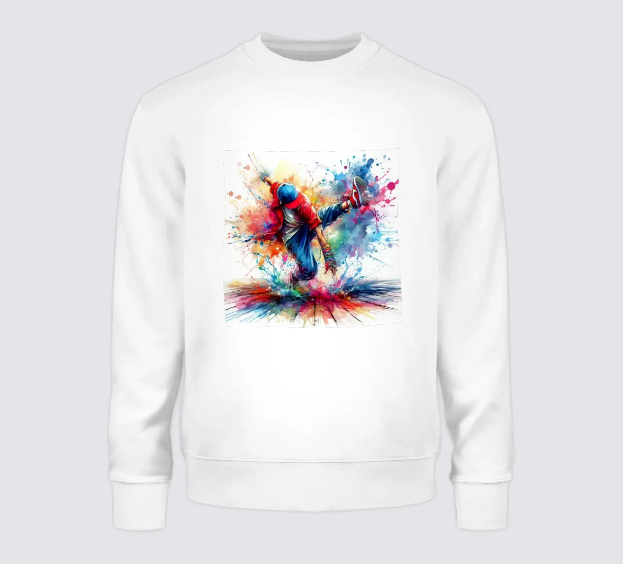 break dance hip hop danza in acquerello felpa da 🎁 ARTVI-SHOP