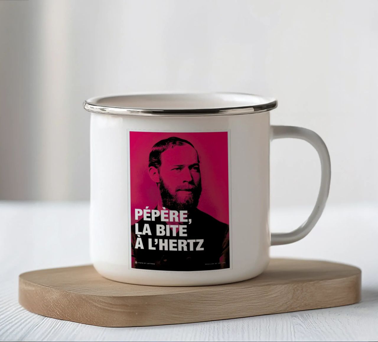 Hertz tazza in smalto da Fists Et Lettres