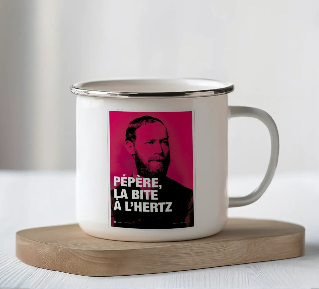 Hertz tazza in smalto da Fists Et Lettres