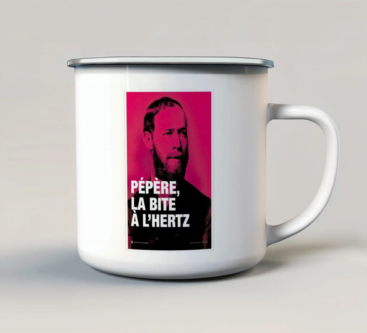 Hertz tazza in smalto da Fists Et Lettres