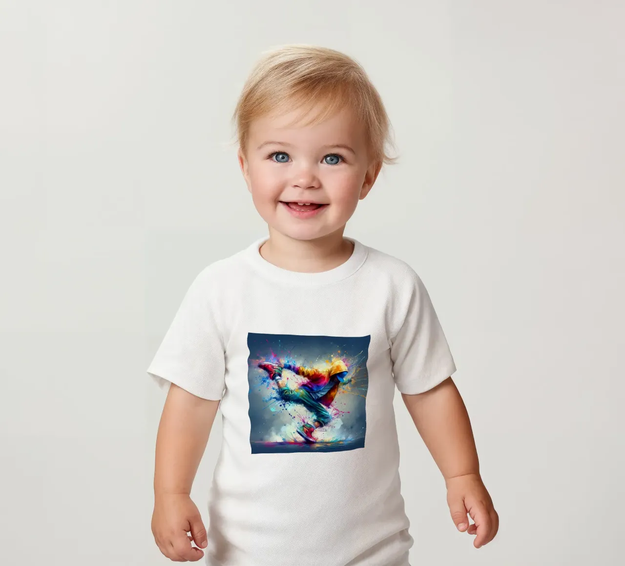 break dance hip hop danza in acquerello maglietta neonato da 🎁 ARTVI-SHOP