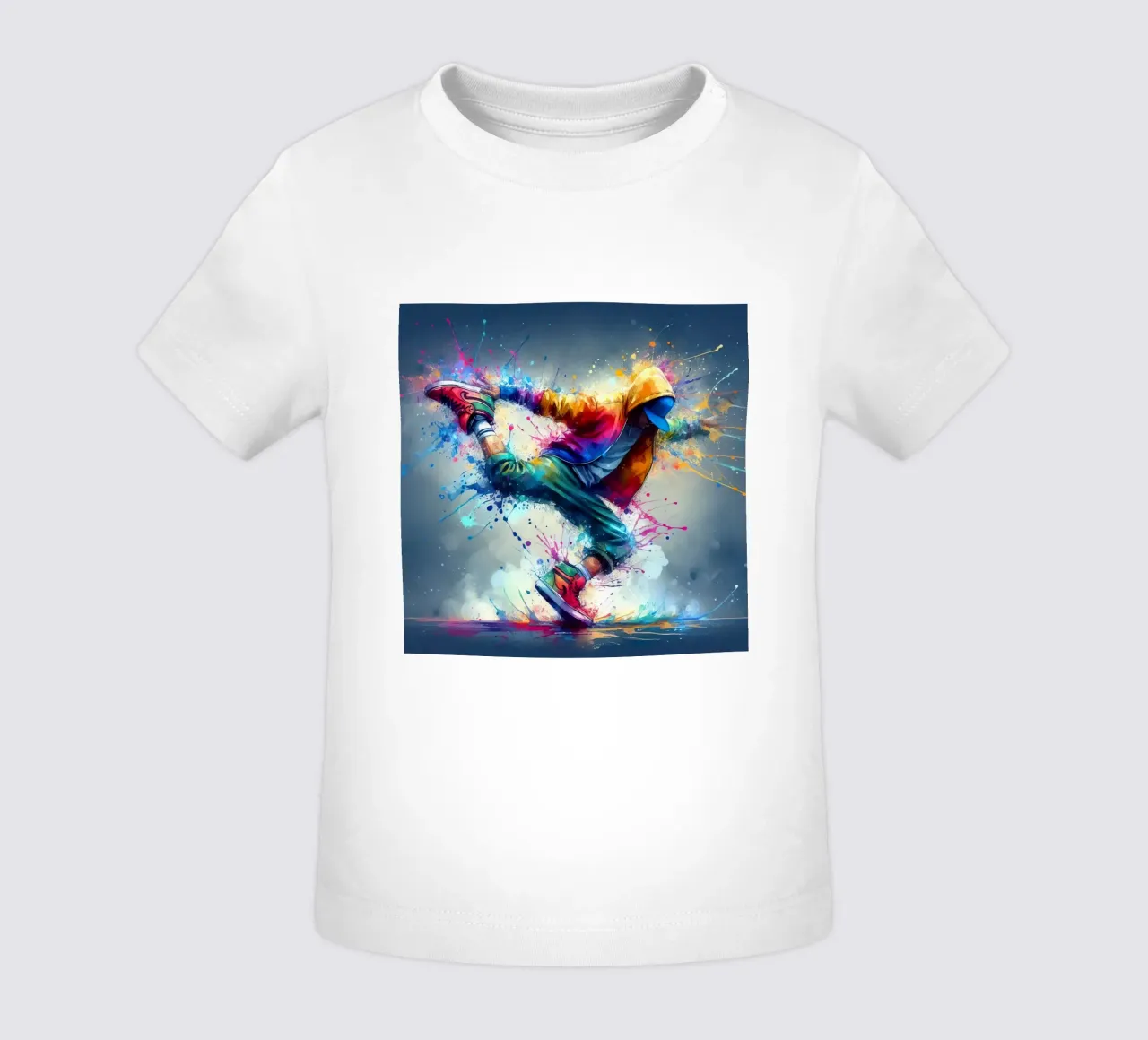 break dance hip hop danza in acquerello maglietta neonato da 🎁 ARTVI-SHOP