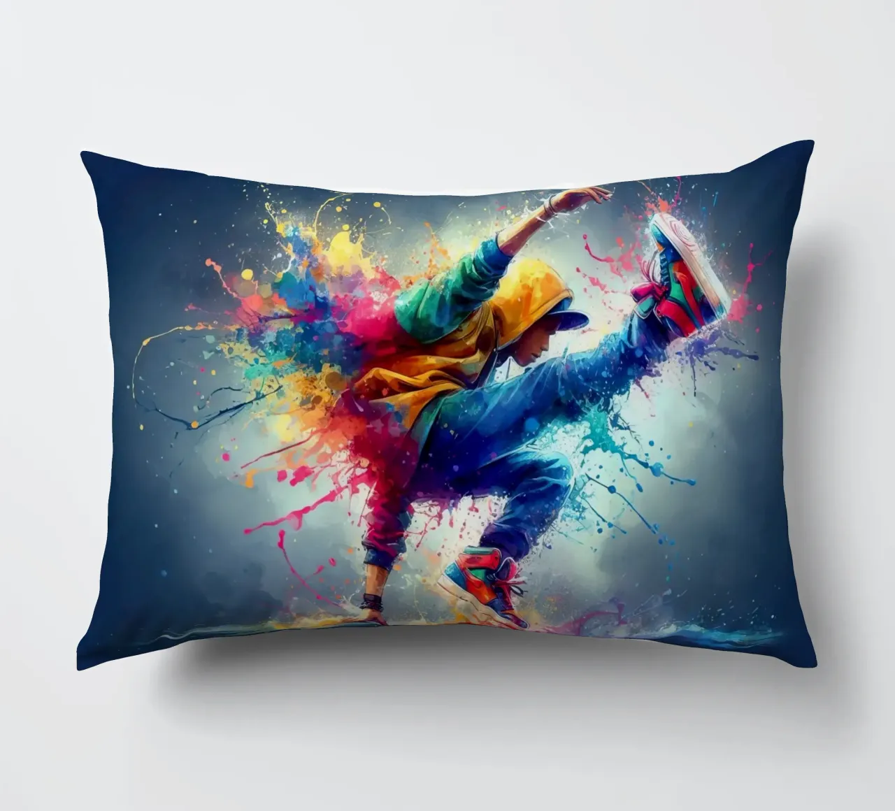 break dance hip hop danza in acquerello cuscino da 🎁 ARTVI-SHOP