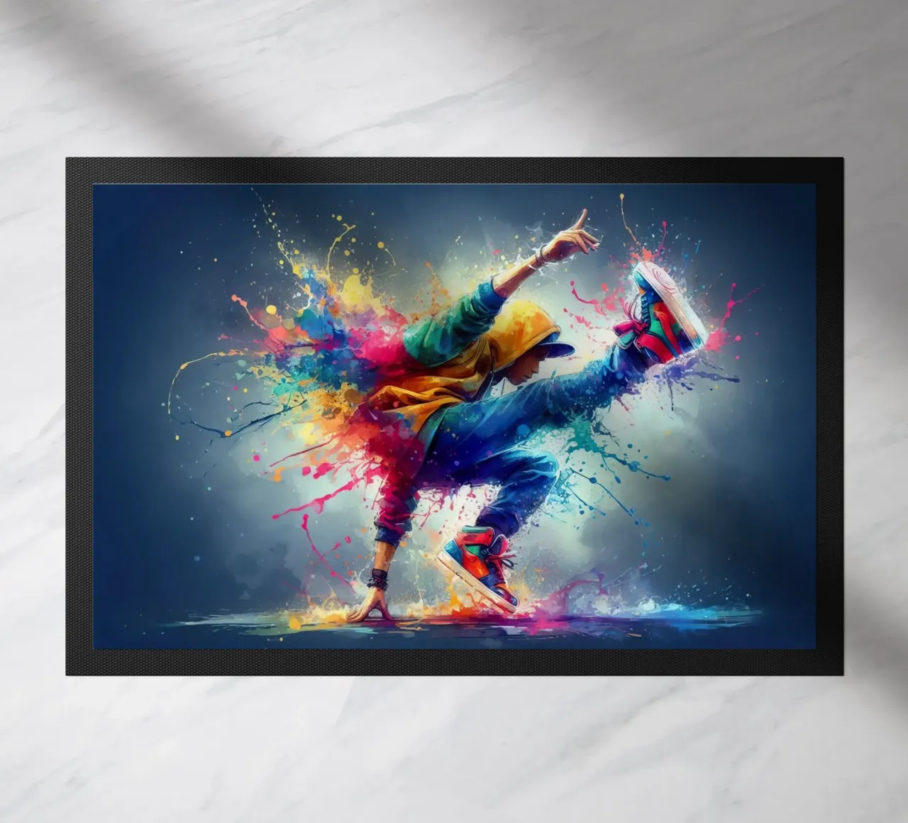 break dance hip hop danza in acquerello zerbino da 🎁 ARTVI-SHOP
