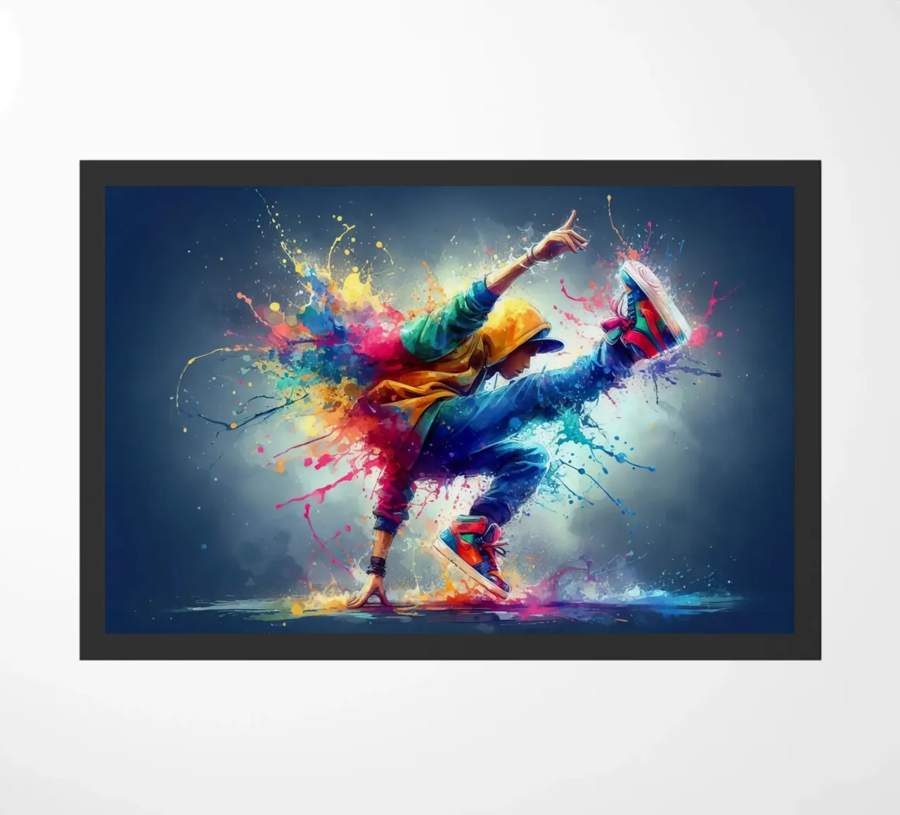 break dance hip hop danza in acquerello zerbino da 🎁 ARTVI-SHOP