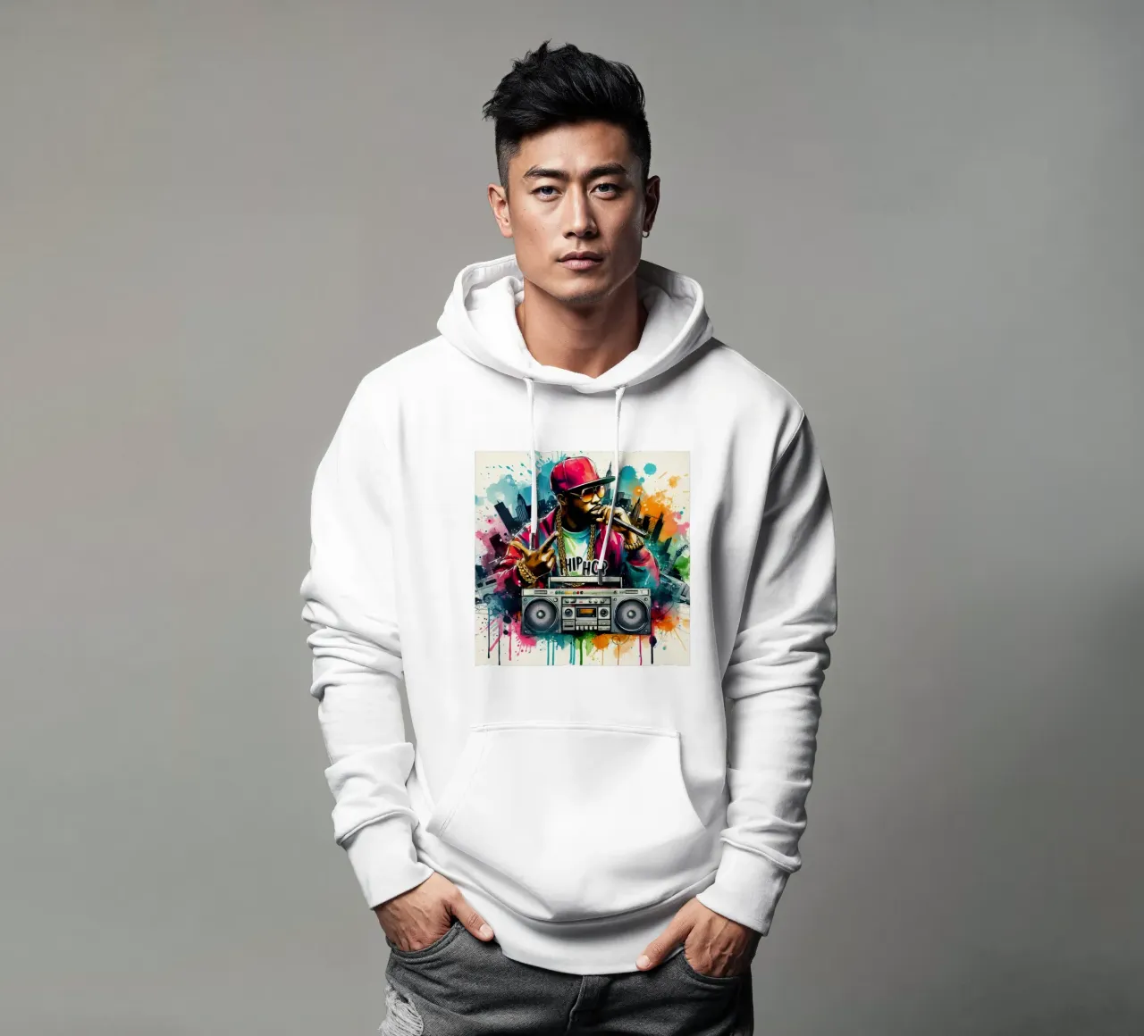 break dance hip hop dancing in watercolor hoodie by 🎁 ARTVI-SHOP