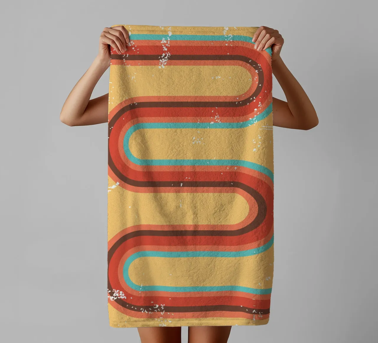 A JOURNEY FULL OF OBSTACLES IN THE PAST. towel by galihstudio