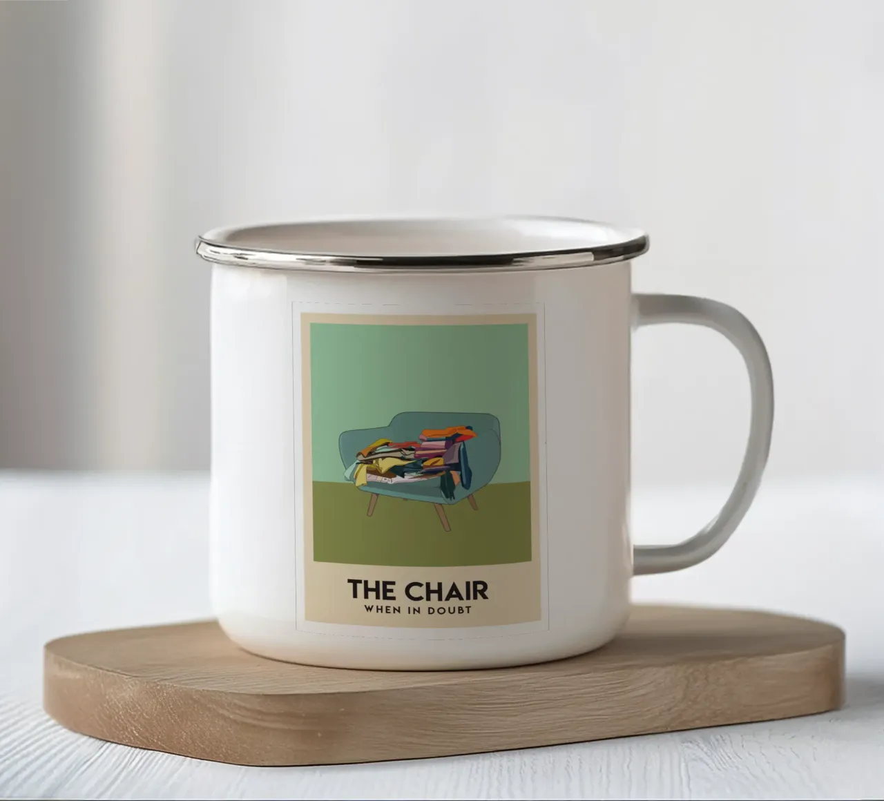 Il Presidente tazza in smalto da Trabolt Design